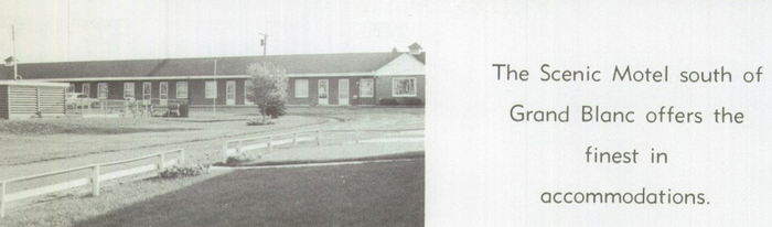Scenic Motel (Scenic Inn) - 1963 Yearbook Ad (newer photo)